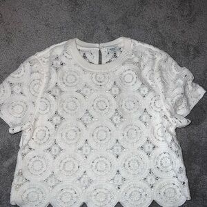 Abercrombie knit crochet top
